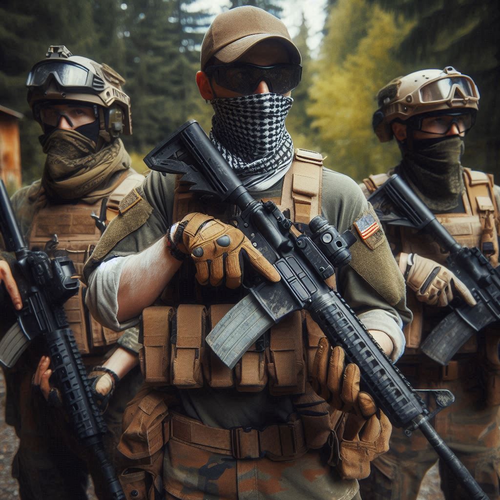 Jugadores de airsoft